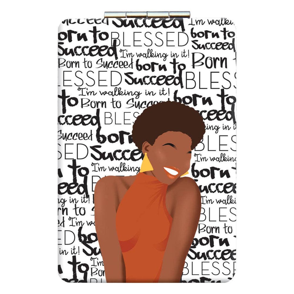 Statement Compact Mirror | Born to Succeed